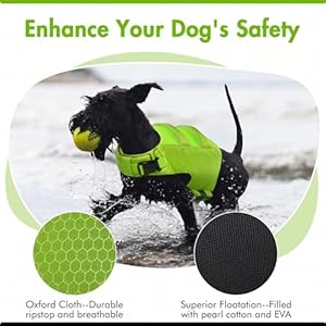 IECOii-Dog-Life-Jacket-LargeLarge-Dog-Life-Vest-for-BoatingReflective-Dog-Swimsuit-Lifejacket-with-Double-Rescue-HandleLightweight-Pet-Dog-Life-Preserver-Vest-for-Kayaking-SurfingBright-GreenL - Cucciolini Doodles   IECOii-Dog-Life-Jacket-LargeLarge-Dog-Life-Vest-for-BoatingReflective-Dog-Swimsuit-Lifejacket-with-Double-Rescue-HandleLightweight-Pet-Dog-Life-Preserver-Vest-for-Kayaking-SurfingBright-GreenL