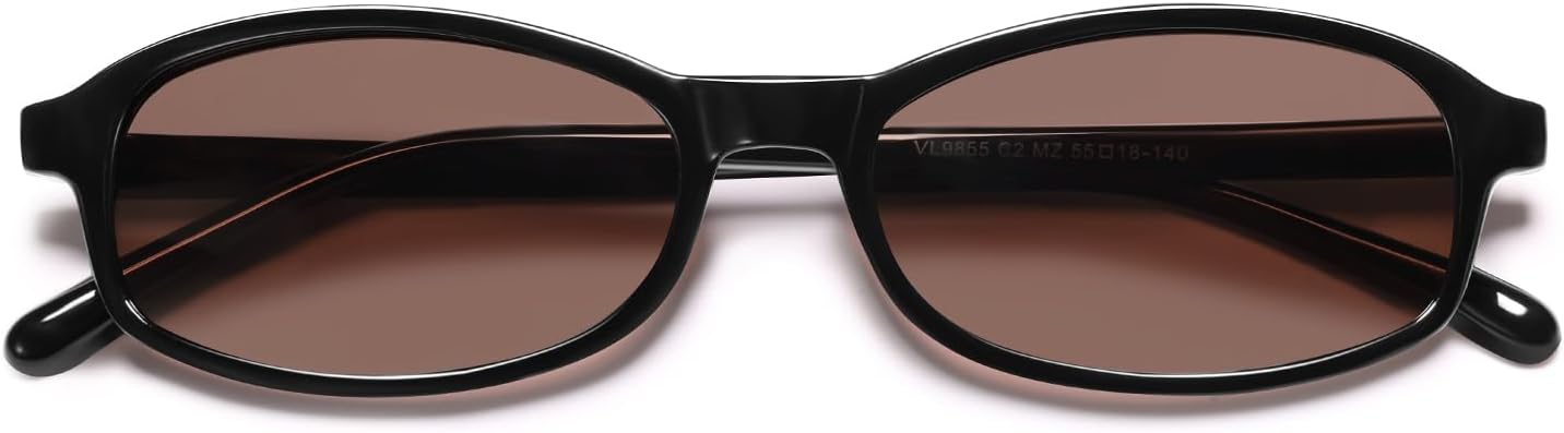 VANLINKER Retro Polarized Rectangle Sunglasses Womens Trendy 90s Small Square Sunnies Vintage Narrow Thin Frame VL9855 - Image 3