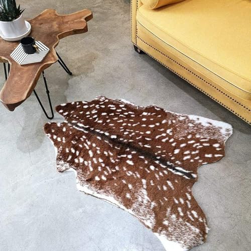 Tapete animal print Sika Deer 109x91 cm falso cuero miniatura 3