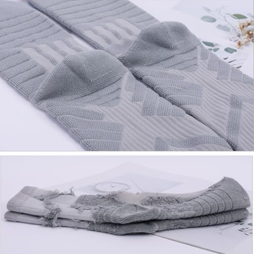 Socks for Sports, Casual Outing and Fitness, Comfortable, Breathable, Machine Washable, High Resilience, Soft, Abrasion-Resistant, Pilling-Resistant - 1 Pack, Grey4