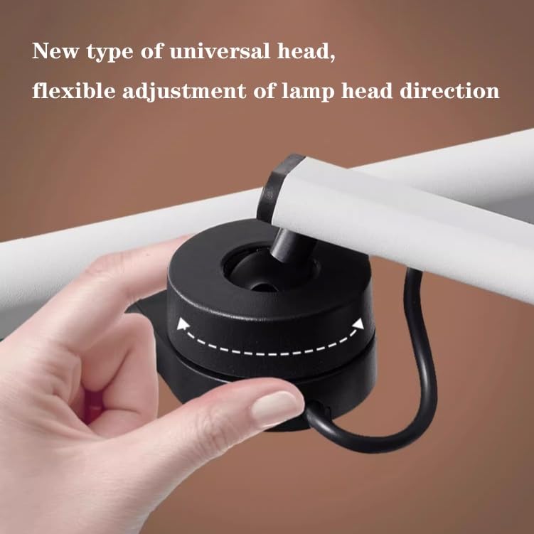 Lámpara Escritorio LED Lámpara de escritorio con abrazadera, luz LED de protección ocular con atenuación automática de 18 W, lámpara de mesa moderna de 31,4 pulgadas de largo con brazo ajustable for l