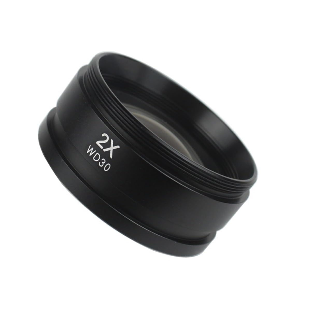 Microscopio WD165 0.5X 0.7X 2X Lente Barlow Lente de microscopio estéreo Accesorios Lente Rosca de 48 mm(2.0X)