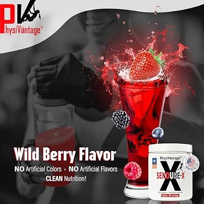 Sendure-X Beetroot + Citrulline Powder - Caffeine-Free Pre-Workout - Boosts Blood Flow, Energy, VO2 Max, Endurance, Recovery - NSF Sport Certified, Peak Performance, Natural - 30 Servings Wild Berry