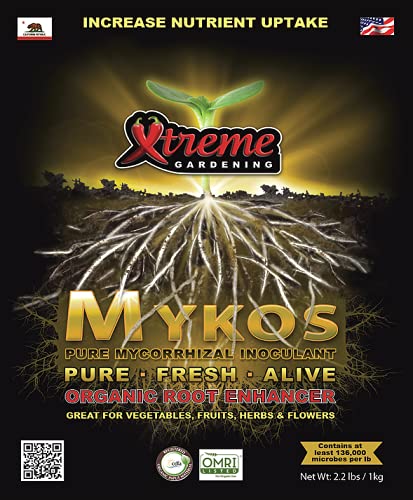 CyCO Xtreme Gardening Mykos Pure Mycorrhizal Inoculant Organic Root Enhancer, 2.2 lbs