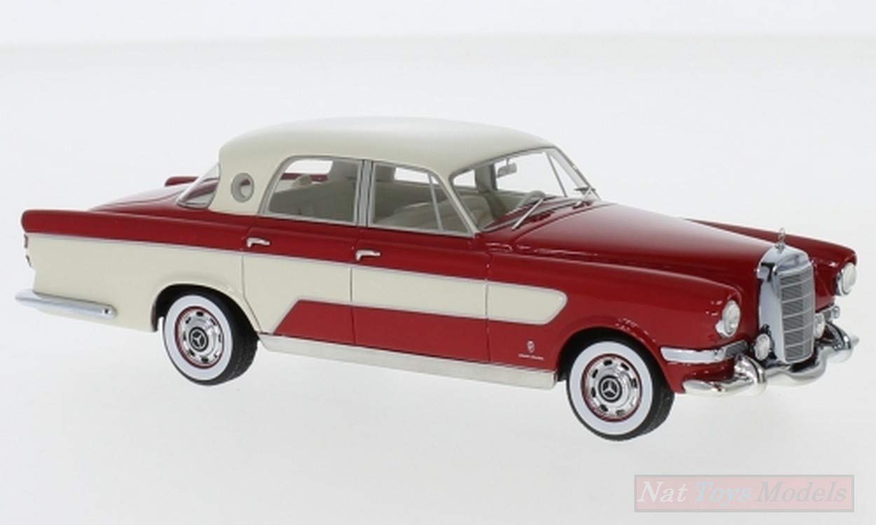 Neo Scale Models Scale Model Compatible with Mercedes GHIA 300C BERLINA 1956 RED/Beige 1:43 NEO47290