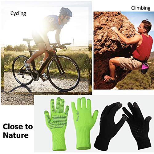 image for RANDY SUN 100% Waterproof Cycling Gardening Outdoor Gloves, Premium Wi