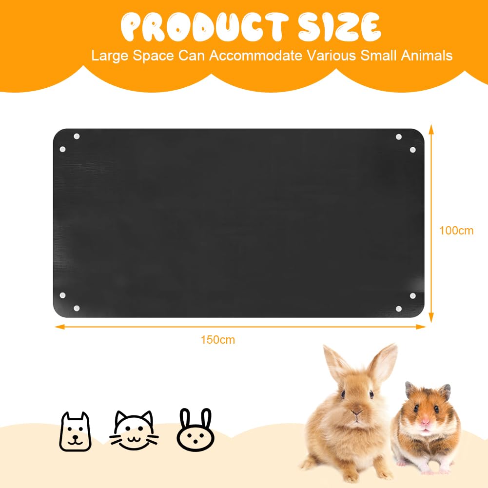 Waterproof Pet Playpen Mat, 150 cm x 100 cm, Washable Pet Mat, Reusable Guinea Pig Cage Inserts - Image 2