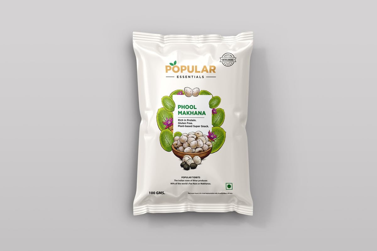 POPULAR ESSENTIALS Phool Makhana, 100 Gm