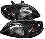 Carpartsinnovate For 99-00 JDM Black Headlights Head Lamps Left+Right