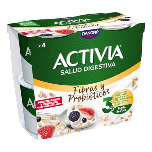 ACTIVIA FIBRAS FRUTOS FROJOS 115G X4