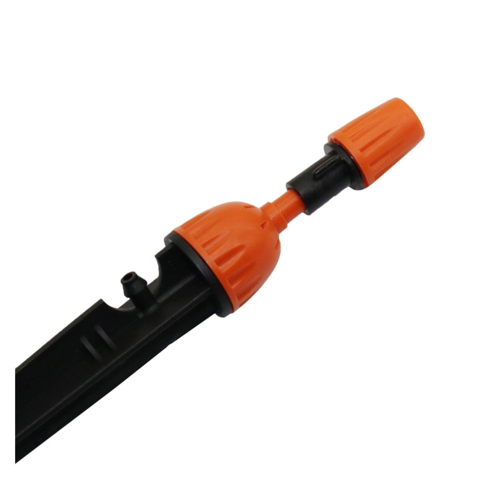 Irrigatore da giardino, Irrigatori in plastica con gocciolatori | Irrigazione del giardino della serra arancione da 50 pezzi: gocciolatori regolabili in miniatura