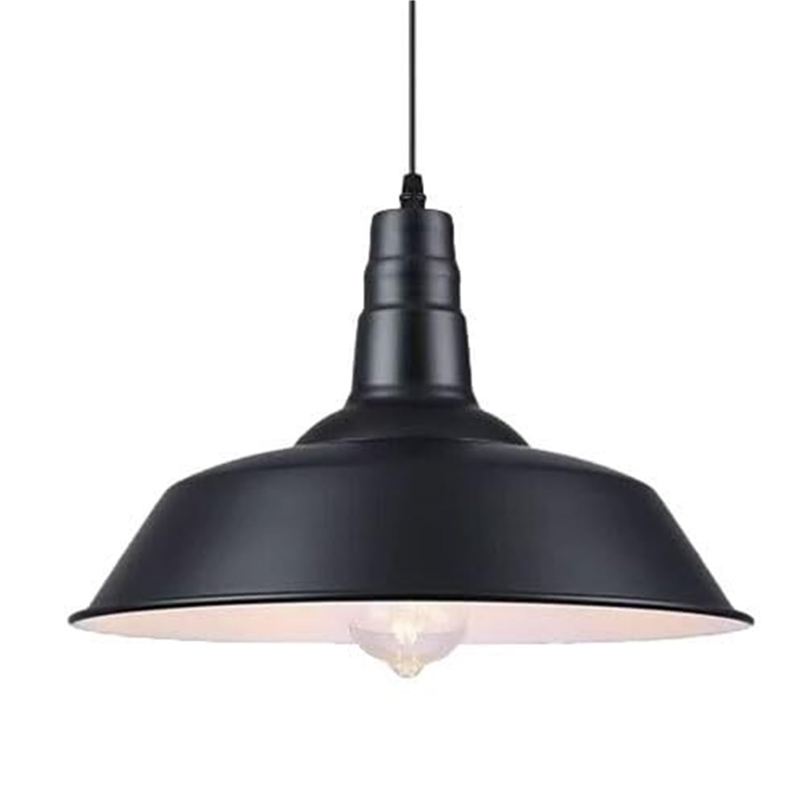 HUAYUSEDF American Industrial Iron Pendant Lamp Chandelier Hanging Lighting Ceiling Fixture E27 Single Head Personalized Flush Mount for Bar Restaurant Cafe