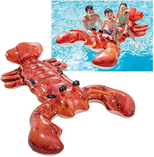 Balsas de Piscina，Botellas Hinchables Langosta Inflable for Montar, Divertido Anillo de Piscina de Verano, círculo Sentado de Langosta de Gran tamaño, Flotador de Agua for Adultos, salón en balsa