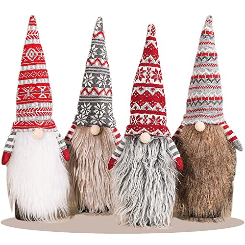 fiintrwa Weihnachtsflaschendekoration Weihnachtszwerge,Weihnachtsmann...