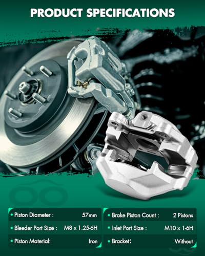 Image of SCITOO 19271 19272 Front Left & Right Disc Brake Calipers Fit For Mercedes-Benz For 190C 1963-1965,For Mercedes-Benz For 280SL 1968-1971,For Mercedes-Benz For 300SEL 1965 1968-1969, Double Pistons