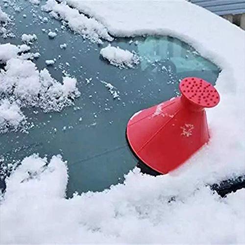 Ciao Life Ice Scraper Magic Funnel Round Windshield Ice Scrapers, Magic Car Cone-Shaped Snow Removal Tool