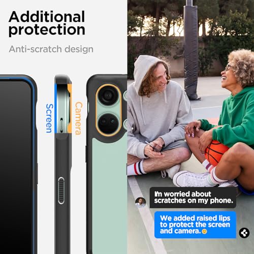 Image of Spigen Ultra Hybrid | OnePlus Nord 3 5G Case [Transparent] [Black Bumper] OnePlus Nord 3 5G Back Cover | TPU+PC - Matte Black