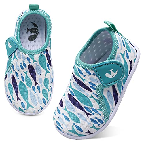 Image of FEETCITY Kids Swim Shoes Water Shoes Lightweight Comfort Walking Barefoot Sports Shoes Aqua Socks for Boys Girls Littler Kid 13