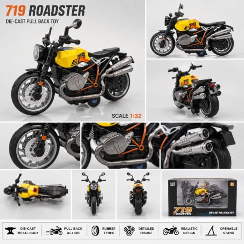 Image of Pull Back Bike Toy for Kids| Wonderful Design and Bold Looks. | Miniature Scaled Models Toy CAR (Colour AS Available) -1