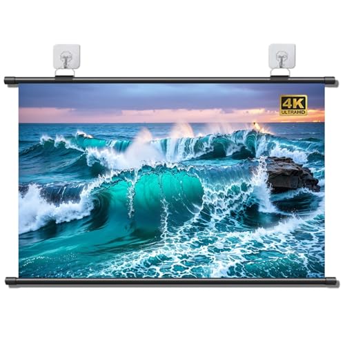 Pantalla manual retráctil 60in 16:9 para proyector