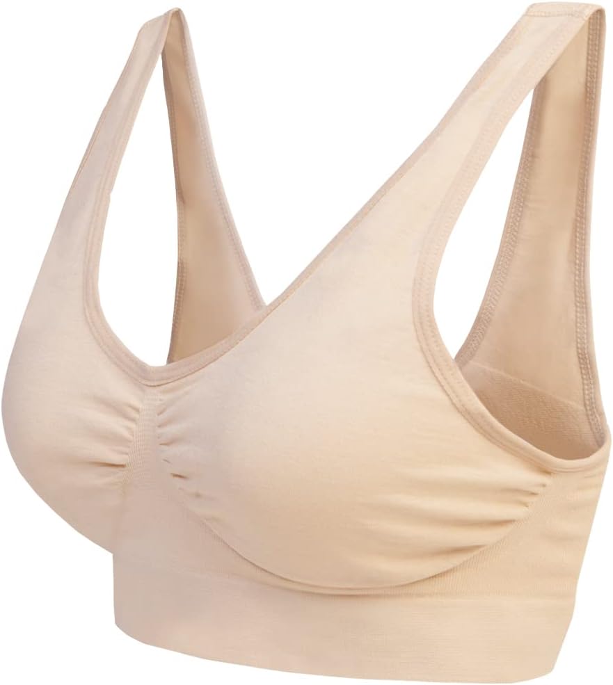 Blu Apparel Multipack Seamless Comfort Bras Sleep Bras Sizes 8-24 Not Padded Wireless 5 51LrKoPNwJL. AC SL1000