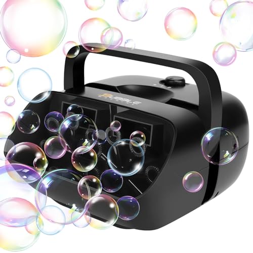 Exteriores, Toy Fullware - Máquina de burbujas de 16 varas, más de 10000 burbujas por minuto, soplador automático de burbujas de 2 velocidades, 18 onzas, gran capacidad para...