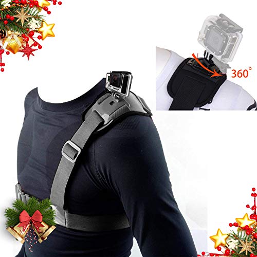 Mojosketch Shoulder Strap Mount Harness Single Shoulder Chest Strap Belt for GoPro Hero