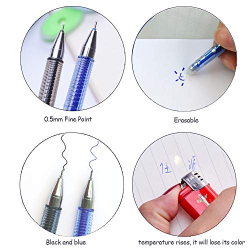 Bolígrafos de Gel Borrables 6 Pack Punta Fina 0.5 mm miniatura 4