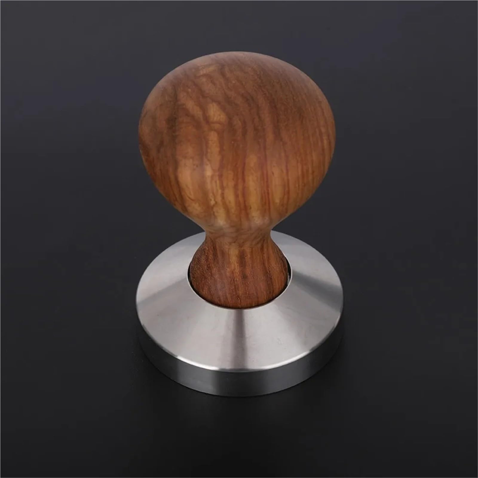 Manico Legno Tamper Caffè Acciaio Inossidabile 304 Base Leggero