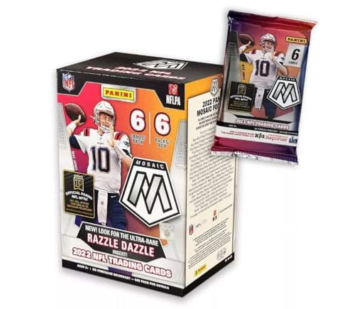 2022 Panini Mosaic Football Trading Cards Blaster Box (36 Cards/Box)