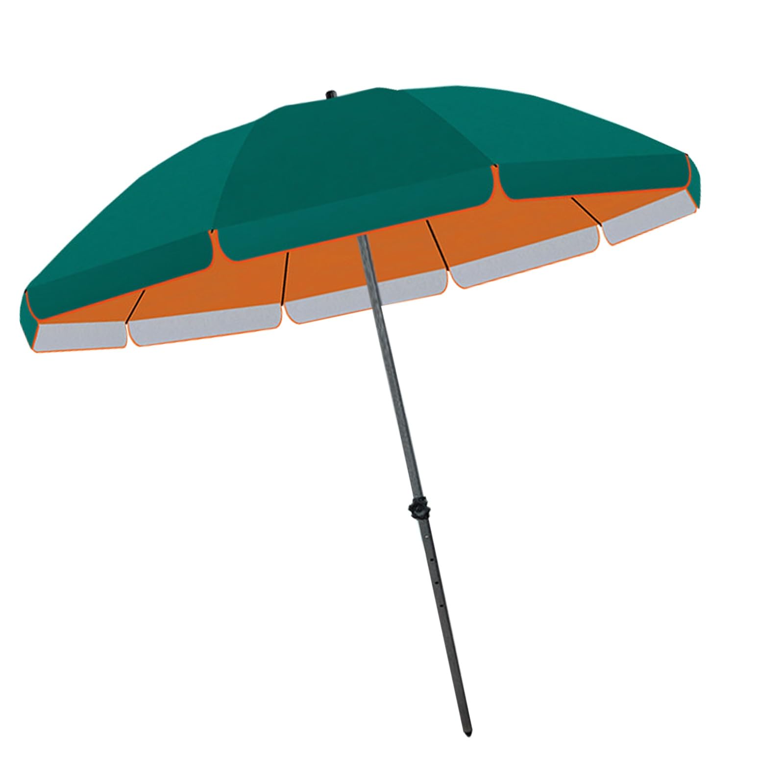 Parasol przeciwsłoneczny do użytku na zewnątrz, parasol wędkarski, prosty zatrzask, swobodne przesunięcie, 8 stabilnych żeber, 2,6 m, 2,8 m, 3 m, 3,2 m, torba do noszenia (2,6 m)