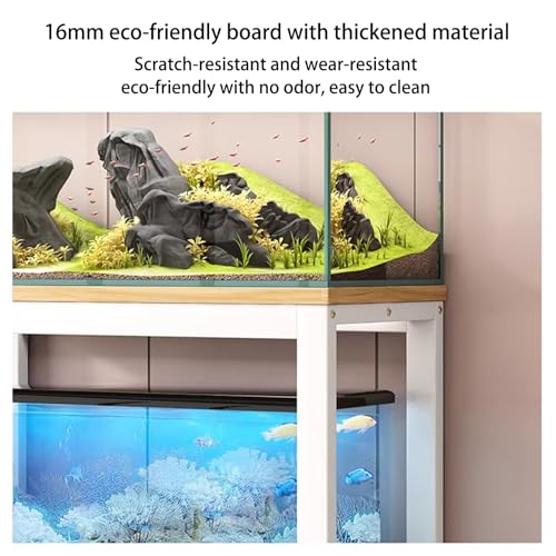 Étagère à aquarium à trois niveaux compartimentés et meuble à forte charge - 4