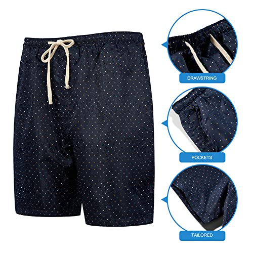 MANTORS Mens Floral Hawaiian Outfits 2 Piece Button Down Short Sleeve Shirt and Shorts Sets4