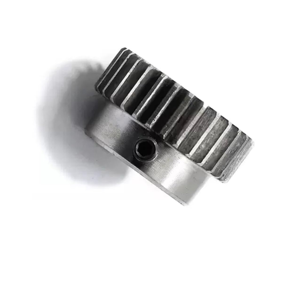 Carbon Steel Gear，1pcs 0.7M 16T Pinion .7 Module 16 Teeth Spur Gear with Step 3mm 3.17mm 4mm 5mm Bore Cylindrical Steering Hardware(3mm)(3.17mm)