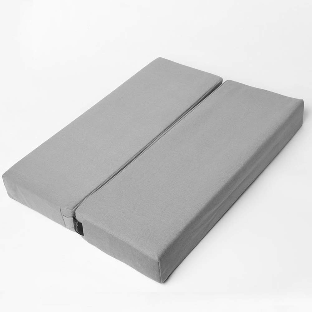GZD Yoga de Almohadas, Cojines de Hombro Rectangular auxiliares Bolster portátil Plegable Suelo Yoga Ejercicios de Yoga Almohadas Complementos- - aliviar la Fatiga y Forma de Cuerpo,Marrón