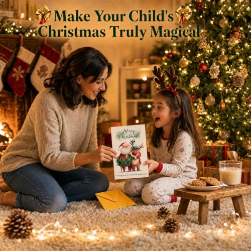 Haveself Christmas Card Santa & Rudolph Reindeer Holiday Card 5 * 7 Inch - image 8