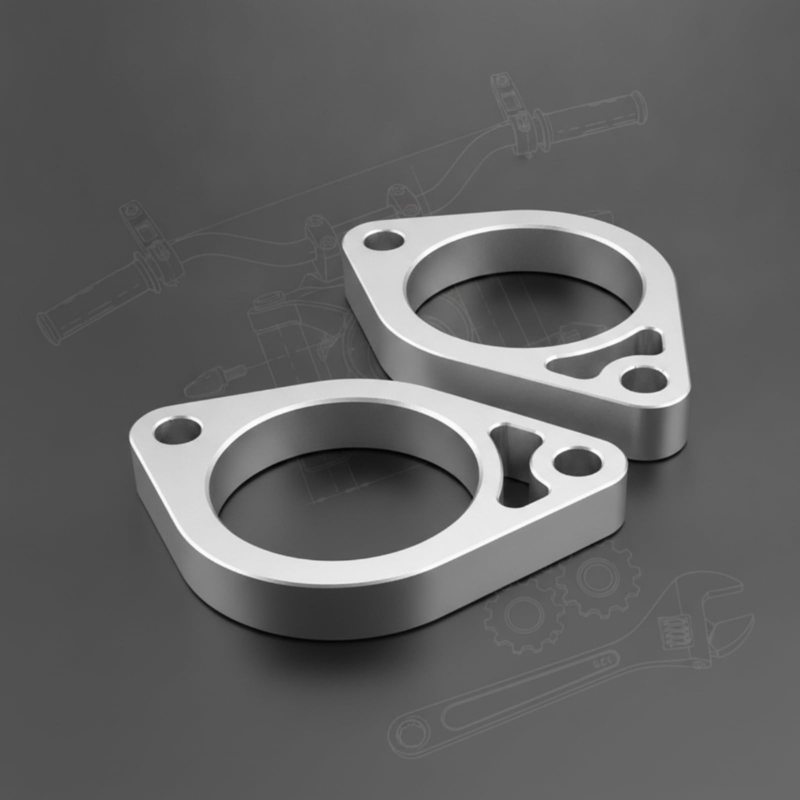 2 Pezzi Rialzi Manubr da 15 Mm Comodo