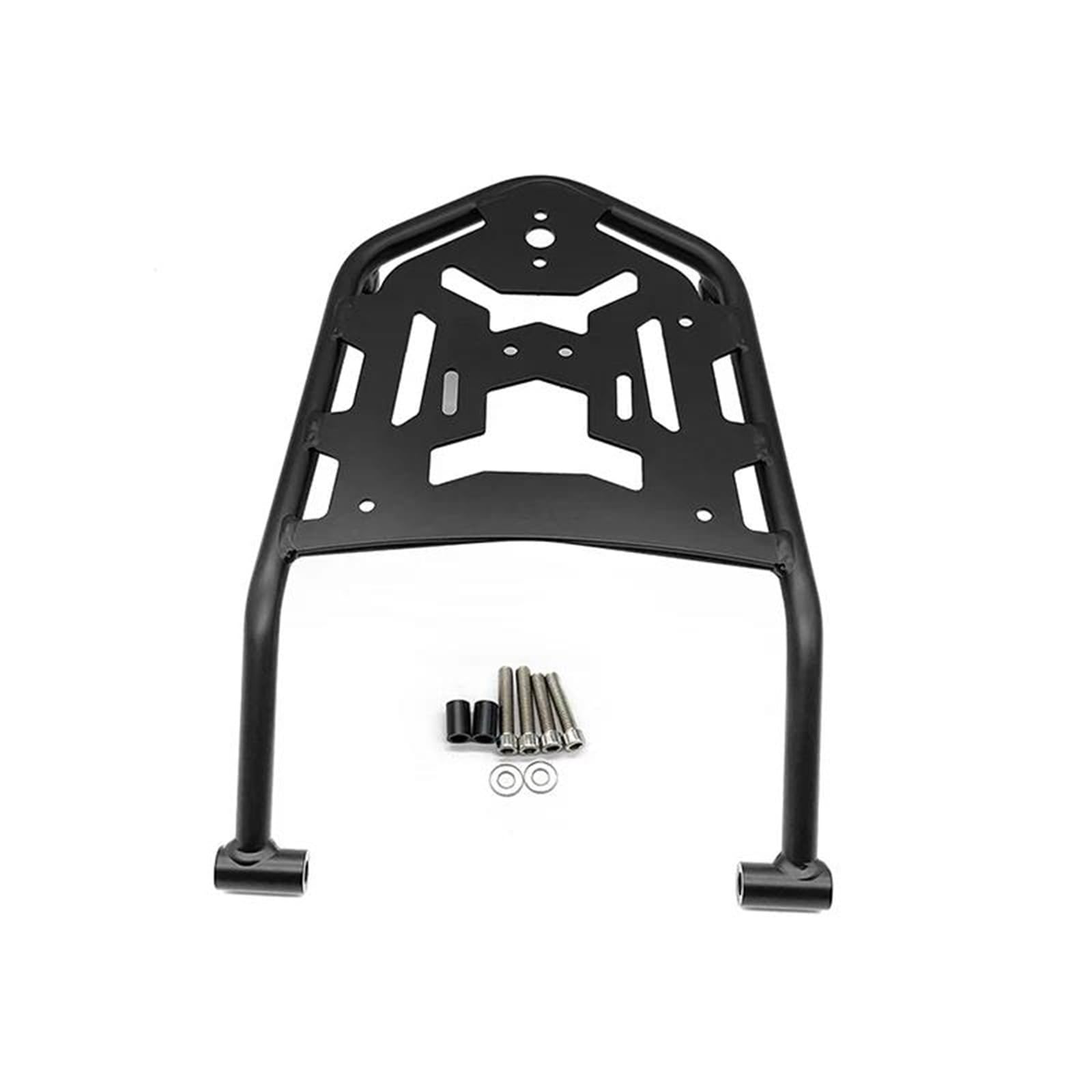 Soporte carga CRF300L con respaldo integrado para fijación segura de equipaje en moto Rally 7