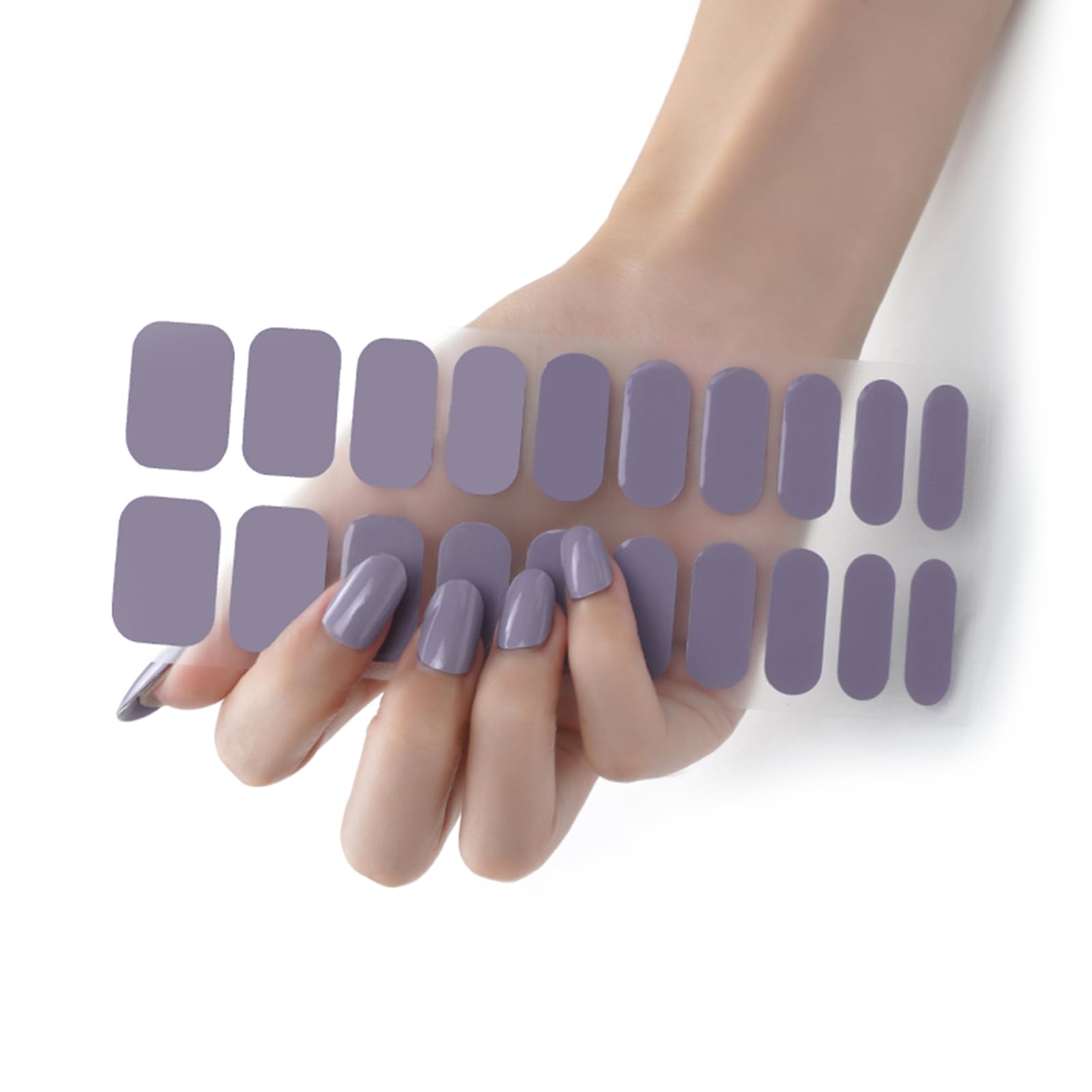 20Pcs Nail Wraps Women Nail Polish Strips Adhesive Polish Sticker Gel Strips Fingernail Manicure Stickers Gel No Uv Light Needed Stickers Adhesive Wraps Kit Decals