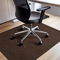 COSYLAND Bodenschutzmatte Bürostuhl 90 × 120cm - Schreibtischstuhl Unterlage - Bürostuhl Unterlage - Bodenschutzmatte - Bodenmatte Bürostuhl - Unterlage Schreibtischstuhl (Dunkelbraun)