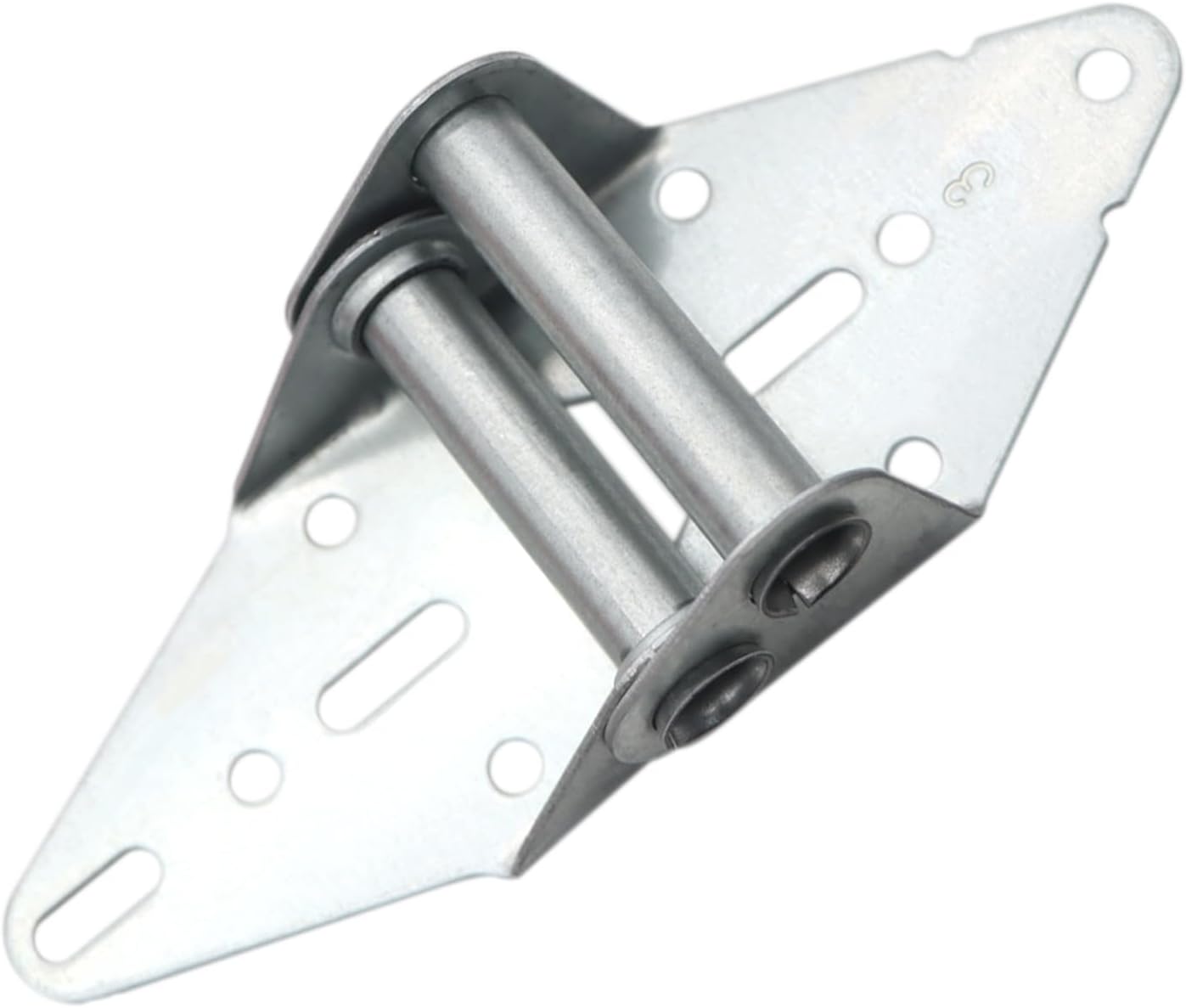 2 Packs Garage Door Hinges #3 with Galvanized Finish - Heavy Duty 14 Gauge Steel, Suitable for Residential/Light Commercial Garage Door Replacement
