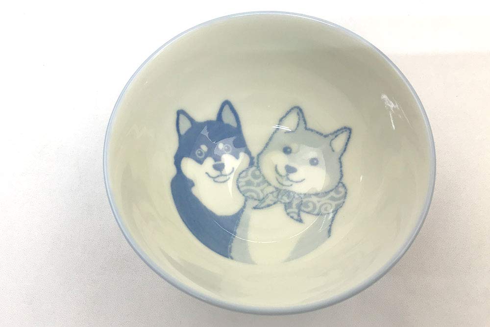 Amazon | 犬好き 飯椀 飯器/柴犬茶碗 大平/男性用 家庭 | ノーブランド