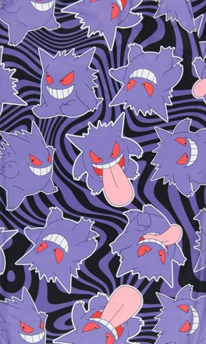 Mad Engine Pokemon Pajama Pants Adult AOP Gengar Swirl Ghost-Type Loungewear Sleep Adjustable Waistband PJ Men Women4