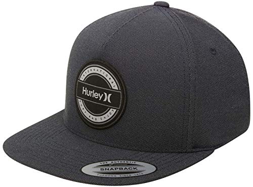 Hurley Men's Dri-Fit Hurricane Curved Bill Baseball Hat, Black, One Size