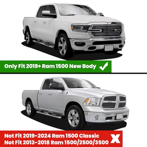 Image of LASFIT Tailgate Mat 2025 2026 for Dodge Ram 1500 Power Tailgate (NOT for Standard Tailgate or Power Tailgate-Release), All Weather TPE Tailgate Protector Liner Replacement Accessories