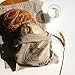 Linen Bread Bags - 2-Pack 11 x 15 inch Ideal for Homemade Bread, Unbleached, Reusable Food Storage