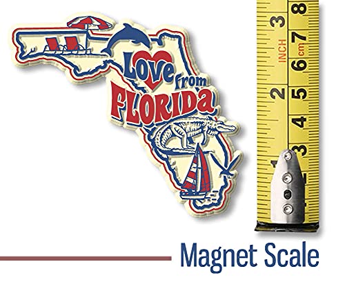 Iman decorativo Love from Florida 3.4 x 2.9 pulgadas miniatura 5
