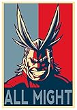 Poster A3 (42 x 30 cm) Instabuy Poster My Hero Academia Propaganda All Might - A3 (42x30 cm)