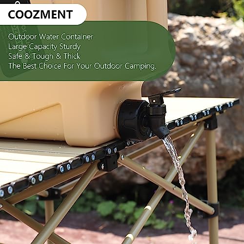 Image of 3.2 Gallon /5 Gallon Water Containers with Spigot, BPA Free Water Jug, Military Green Water Tank, Multifunction Water Storage Containers for Camping Outdoor Hiking,Emergency Stroage