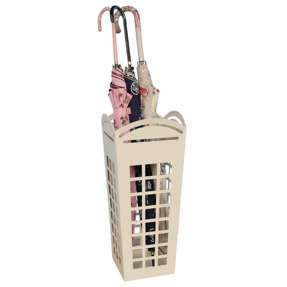 GHHVFEC Square Metal Umbrella Stand with Drain Tray for Entryway Home Office